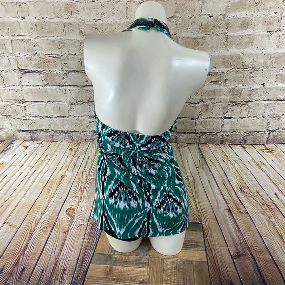 INC international concepts green halters top small - Picture 4 of 9